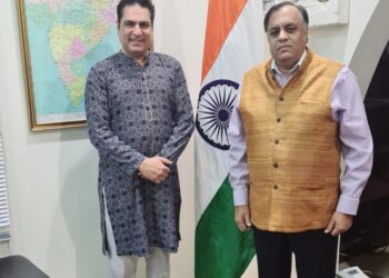 لبنان کے سفیرسے نوید میاں کی ملاقات