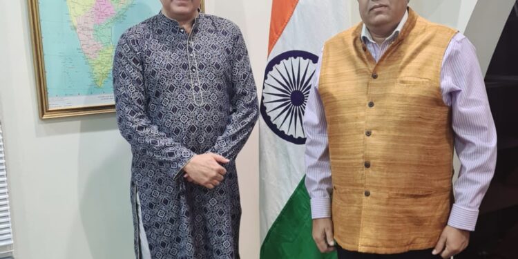 لبنان کے سفیرسے نوید میاں کی ملاقات