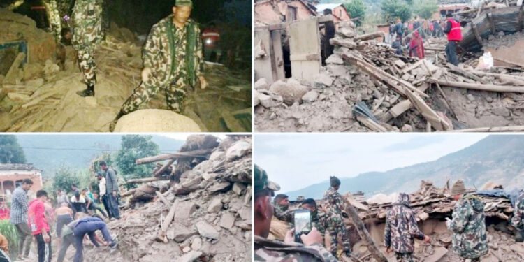 نیپال میں 6.6 شدت کا زلزلہ، 6 افراد کی موت