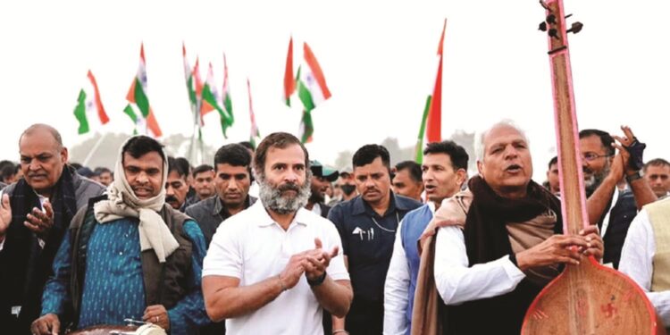 ’بھارت جوڑو یاترا‘ پہنچی راجستھان