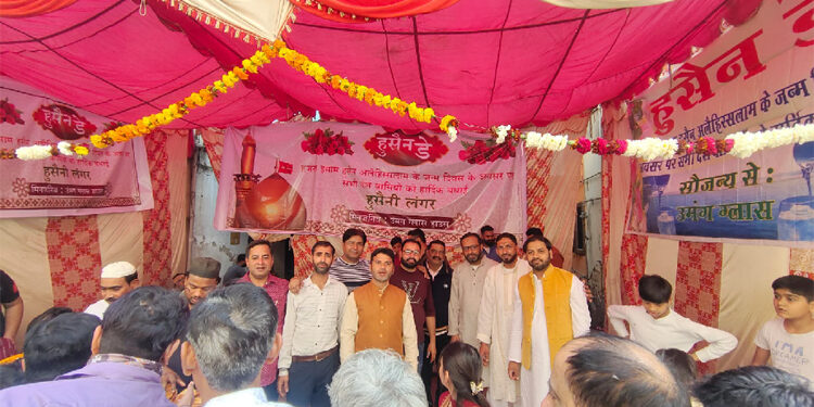 حضرت امام حسینؑ کی ولادت کے موقع پر’حسینی لنگر‘ کااہتمام