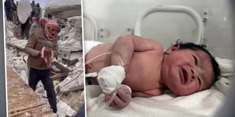 شام میں زلزلے سے تباہ عمارت کے ملبے سے شیرخوار کو زندہ بچا لیا گیا