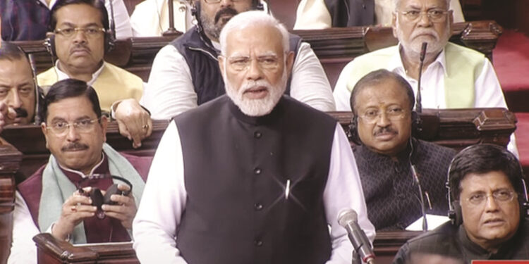 یہ ملک کسی ایک خاندان کی جاگیر نہیں:راجیہ سبھا میں گاندھی خاندان کا نام لیے بغیر وزیر اعظم مودی کا شدید  حملہ