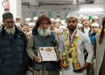 مدرسہ باب العلوم جعفرآباد کے طالبعلم نے باڈی بلڈنگ میں لہرایا کامیابی کا جھنڈا