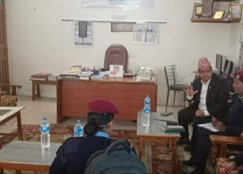 نیپالی خاتون افسران کا جامعہ خدیجۃ الکبریٰ جھنڈانگرنیپال میں آمد