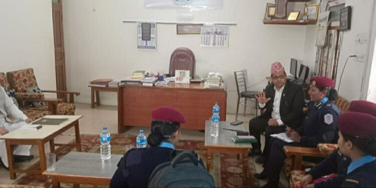 نیپالی خاتون افسران کا جامعہ خدیجۃ الکبریٰ جھنڈانگرنیپال میں آمد