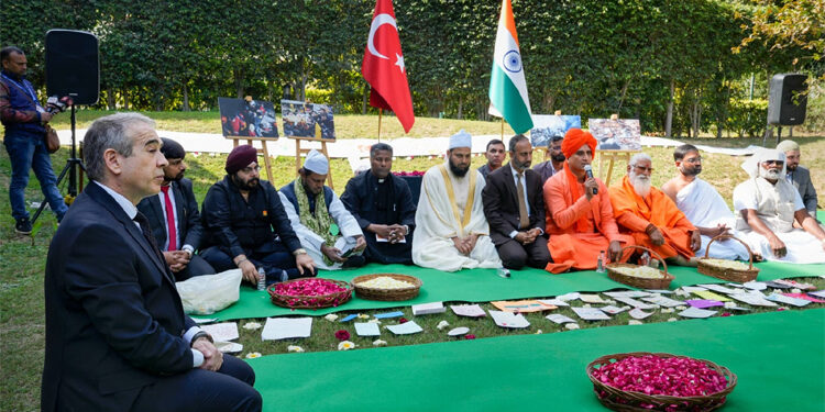 زلزلہ سے متاثرہ ترکیہ کیلئے  بین المذاہب دعائیہ اجتماع