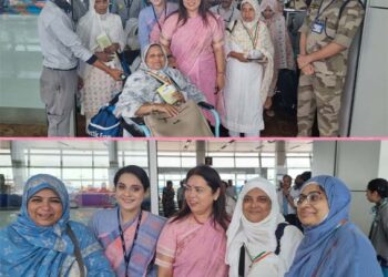 بغیر محرم کے 101 خاتون عازمین مدینہ منورہ کیلئے روانہ