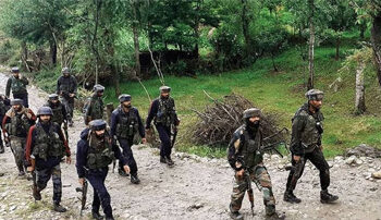 پونچھ میں لائن آف کنٹرول کے نزدیک مشکوک نقل و حرکت کے بعد تلاشی آپریشن