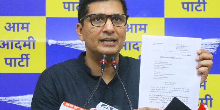 فرضی گھوٹالے کی چارج شیٹ میں سنجے سنگھ کا نام لینے پر ای ڈی نے معافی مانگی: سوربھ بھاردواج