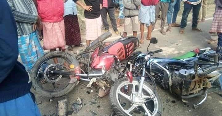 شاہجہاں پور: سڑک حادثے میں موٹر سائیکل سوار 05 افراد کی موت