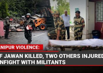 منی پور میں عسکریت پسندوں کی فائرنگ میں ایک بی ایس ایف جوان ہلاک، دو زخمی