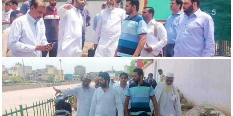 شاہی عیدگاہ میں ڈپٹی مئیر آل مْحمّد کا ایک مہینے میں دوسری بار دورہ
