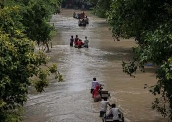 دہلی  :جمنا ندی کی سطح بڑھنے سے کئی علاقے زیر آب ، 3 واٹر پلانٹ بند