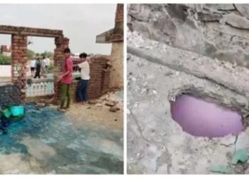 مدرسہ کے پاس زوردار دھماکہ،خاتون کی موت