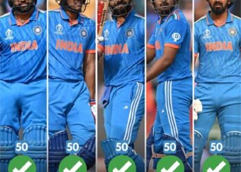 عالمی کپ میں پہلی مرتبہ پہلے پانچ بلے بازوں نے بنایا پچاس سے بڑا اسکور