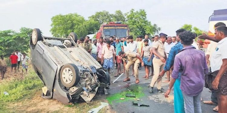 کار -ٹینکر لاری کی ٹکر میں پانچ کی موت، تمل ناڈو کے وزیر اعلیٰ نے کیا امداد کا اعلان