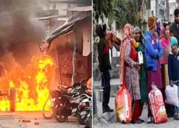 ہلدوانی:پولیس محصور بنبھول پورہ میں بے پناہ ظلم ڈھارہی ہے