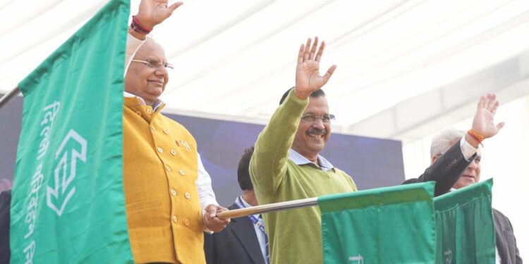 ای بسوں کے ساتھ دہلی ملک کا پہلابڑا شہر بن گیا