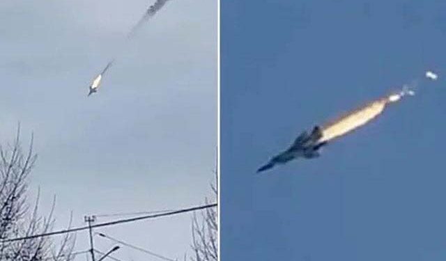 روس کا جنگی طیارہ سمندر میں گر کر تباہ