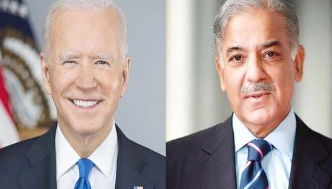 ’پاکستان کا ساتھ دیتے رہیں گے‘، امریکی صدر کا شہباز شریف کو خط