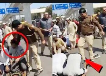 دہلی اندرلوک میں نمازیوںپرلات گھونسوں کی برسات