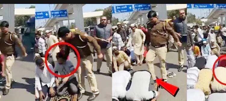 دہلی اندرلوک میں نمازیوںپرلات گھونسوں کی برسات