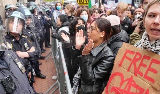 امریکی یونیورسٹیز میں اسرائیل کیخلاف ہزاروں طلبہ کا مظاہرہ، درجنوں گرفتار