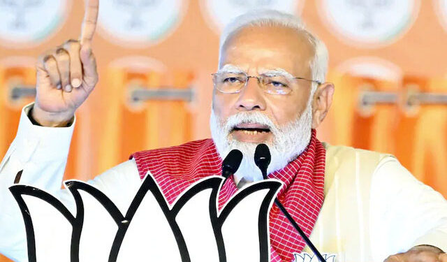 مودی نے کانگریس پر وصولی گینگ چلانے کا الزام لگایا