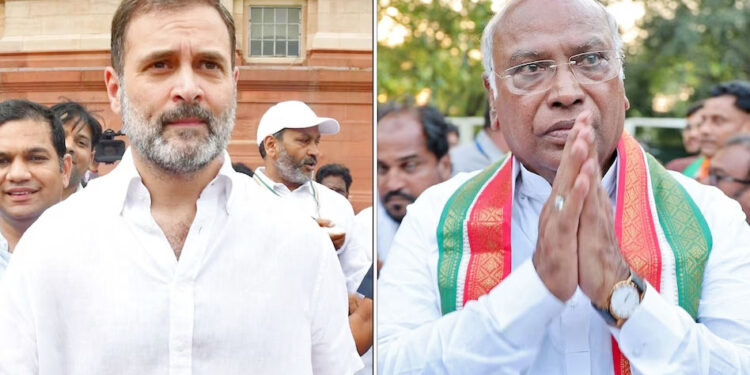 مہنگائی سے نجات کے لیے کانگریس کو ووٹ دیں: کھڑگے -راہل