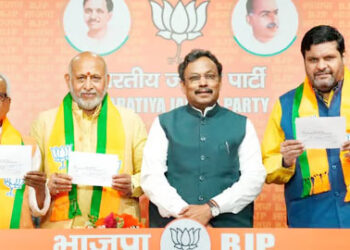 کانگریس ترجمان گوروولبھ انل کمار شرما اور اوپندر شرما بی جے پی میں شامل