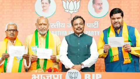 کانگریس ترجمان گوروولبھ انل کمار شرما اور اوپندر شرما بی جے پی میں شامل