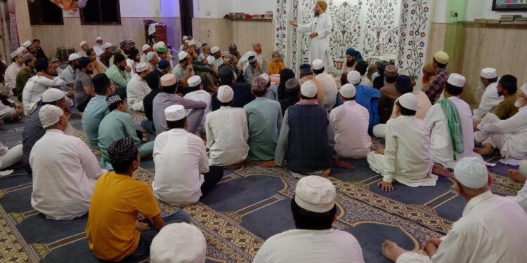 مرکز اہلسنت مسجد شیخان میں یوم شہادت مولائے کائنات کی مناسبت سے جلسہ