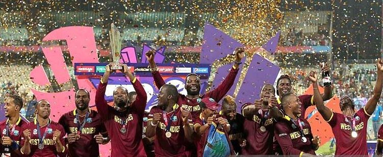 ویسٹ انڈیز نے ہندوستان میں2016 میں دوسری مرتبہ ٹونٹی ٹونٹی عالمی کپ جیتا تھا