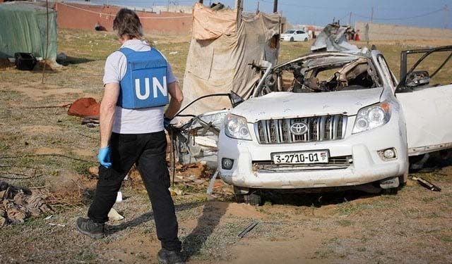 غزہ میں اسرائیل کا اقوام متحدہ کی گاڑی پر حملہ؛ 2 غیر ملکی اہلکار ہلاک