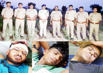 پو لیس مڈبھیڑ میں لوٹ کرنے والے تین شا طر بد معاشو ں کوگولی لگی