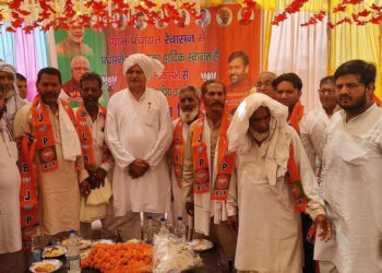 چودھری ذاکر حسین نے راؤ اندر جیت سنگھ کے لئے ووٹ مانگے