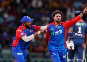 راجستھان ڈیتھ اوورز میں کلدیپ کے اسپن میں پھنسی