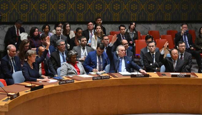 اقوام متحدہ سلامتی کونسل میں غزہ میں فائر بندی کی امریکی قرارداد منظور