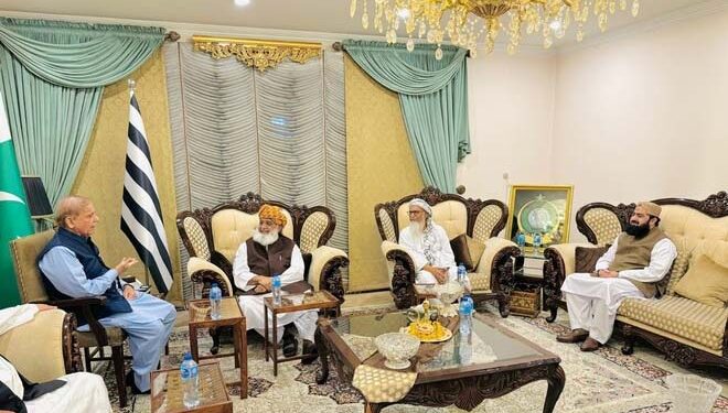شہباز شریف اور وزیر داخلہ کی مولانا فضل الرحمان سے ملاقاتیں، ’سڑک کو ٹھنڈا رکھنا واحد مقصد‘