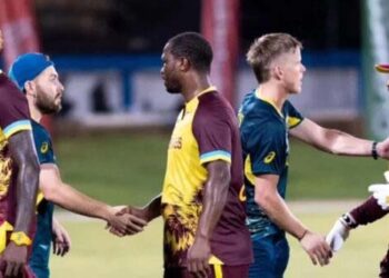 پریکٹس میچ میں ویسٹ انڈیز نے آسٹریلیا کو 35 رنز سے ہرایا