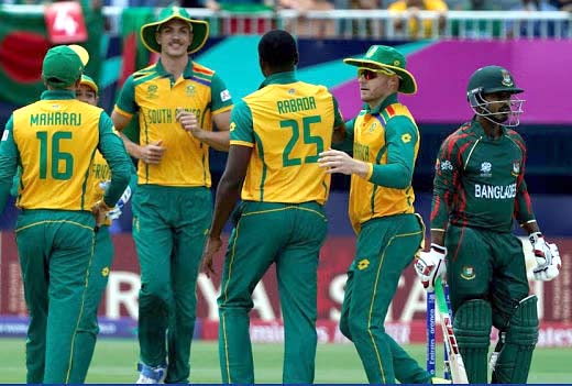 جنوبی افریقہ کی بنگلہ دیش کے خلاف ٹونٹی ٹونٹی کرکٹ میں لگاتار نویں کامیابی