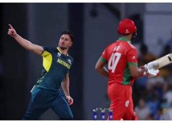 اسٹوئنس کی آل راؤنڈ کارکردگی، آسٹریلیا نے عمان کو 39 رن سے دی شکست