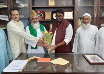 مسلم لیگ کے نو منتخب ممبر پارلیمنٹ ای ٹی محمد بشیر کا استقبال