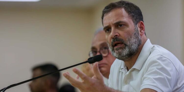 راہل گاندھی کی بی جے پی کے خلاف پریس کانفرنس