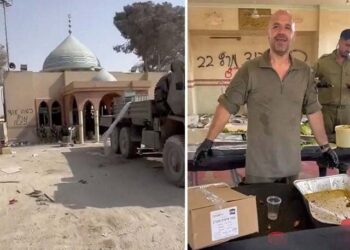 اسرائیلی فوجیوں کی رفح میں مسجد کی بے حرمتی؛ ڈائننگ ہال بنادیا