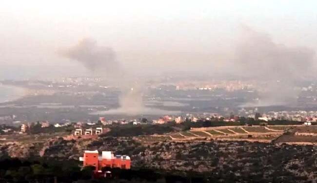 لبنان پر اسرائیلی حملے، حزب اللہ کے  دو ارکان قتل، میزائل حملوں سے جواب