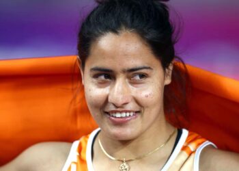 انو رانی نے نیزہ پھینکنے کے مقابلے میں طلائی تمغہ جیتا