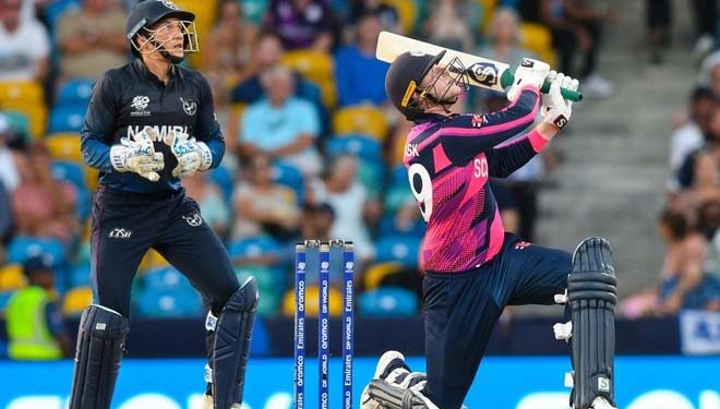 اسکاٹ لینڈ نے نمیبیا کو پانچ وکٹوں سے ہرا یا