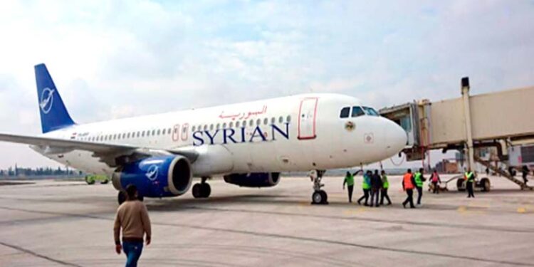 سعودی عرب اور شام کے درمیان فضائی سروس بحال 12 سال بعد شام کا طیارہ ریاض پہنچا